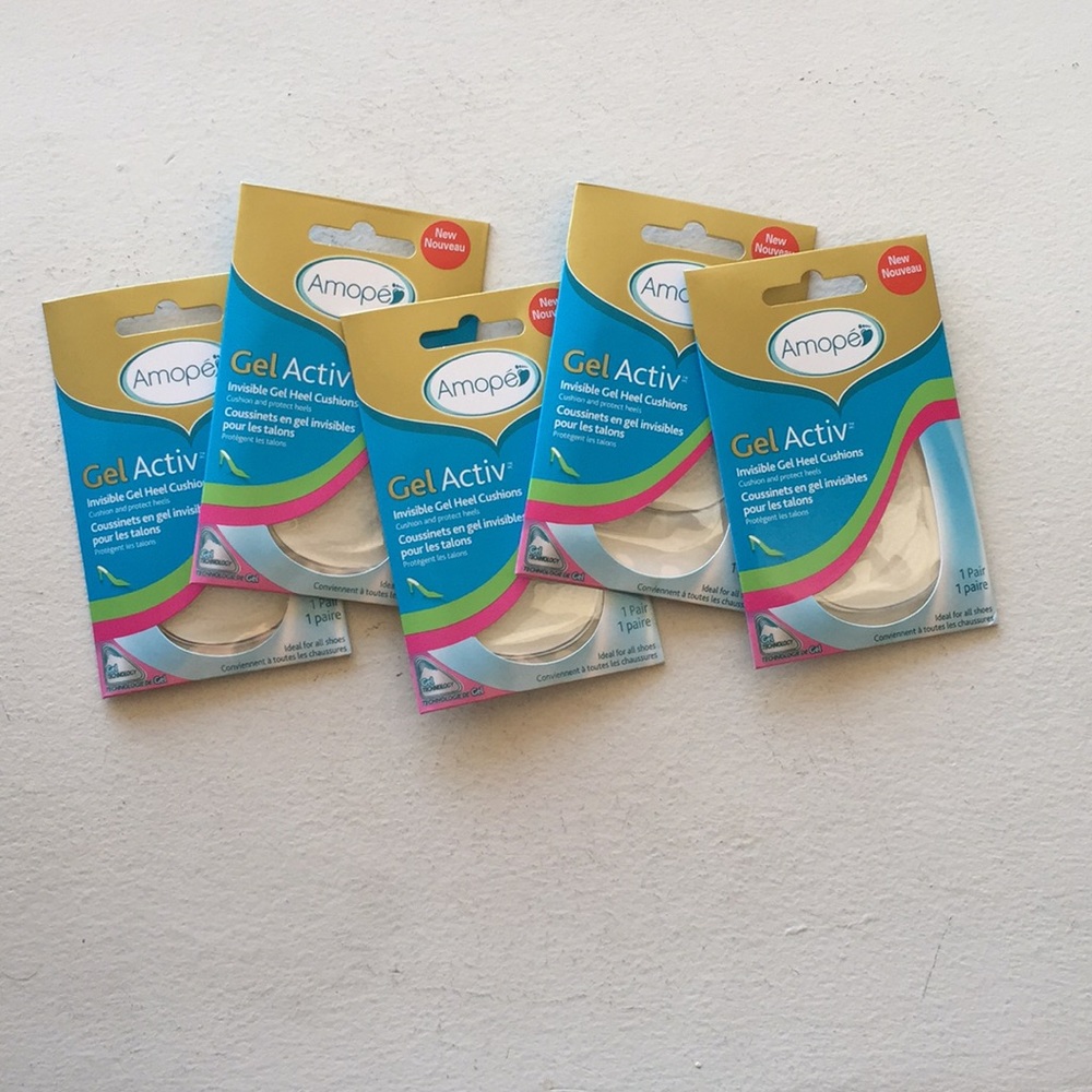 Amope GelActiv Invisible Gel Heel Cushions 5 Pairs